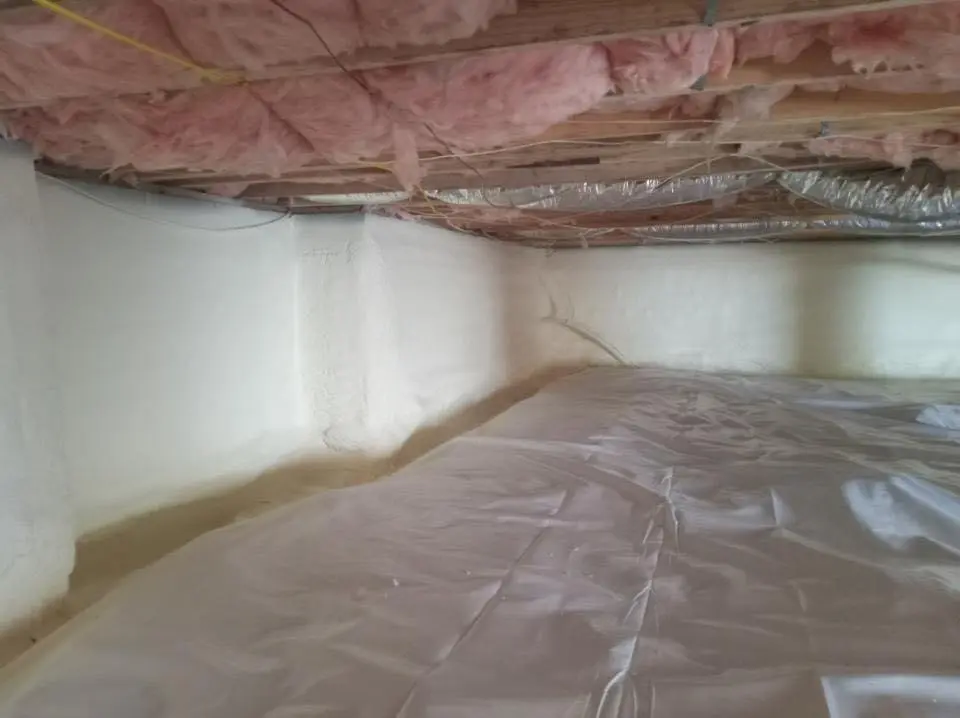 Crawl space encapsulation with closed-cell spray foam for Attic Insulation in Forest Grove